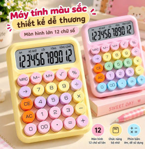 Máy Tính Gia Đình 12 Số | Phím Tròn Để Bàn Có Phím 00 Cho Ghi Sổ Mua Sắm Và Tính Khoản Chi Trong Nhà