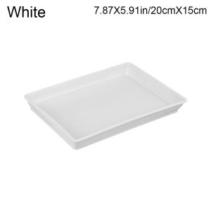 OWTWO 1Pcs Garden Rectangle Flower Pot Drip Trays Indoor Outdoor Plant Saucer Plastic Tray Saucers