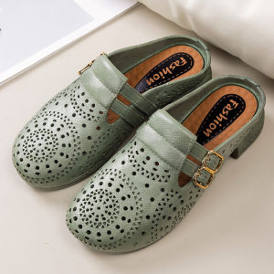 Free Shipping Summer WomenS Outdoor Open-Toe Hollow-Out Flat Casual Sandals Stylish Perforated Slippers For Women