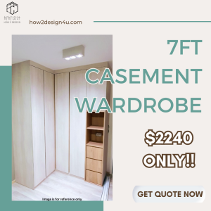 Standard Full Height Casement Wardrobe 7FT / 2100mm