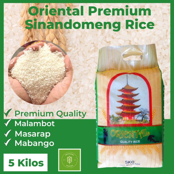 SINANDOMENG PREMIUM ORIENTAL RICE 5 KILOS (Malambot, Mabango, Masarap ...