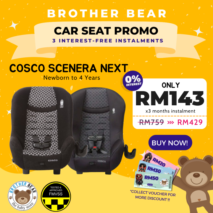 【VOUCHER RM150】 Cosco Scenera NEXT Convertible Car Seat Otto Black