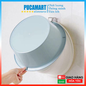 [HCM]Móc Treo Thau Chậu Inox Chịu Lực 6-7kg Treo Dung Cụ Nhà Bếp Dán Tường Chắc Chắn Không Cần Khoan - PucaMart