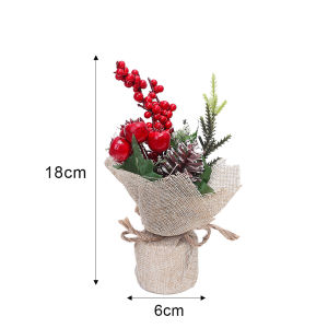 【On Sale】Mini Desktop Christmas Tree Table Ornaments Artificial Xmas Tree Home Decoration New Year Party Holiday Supplies