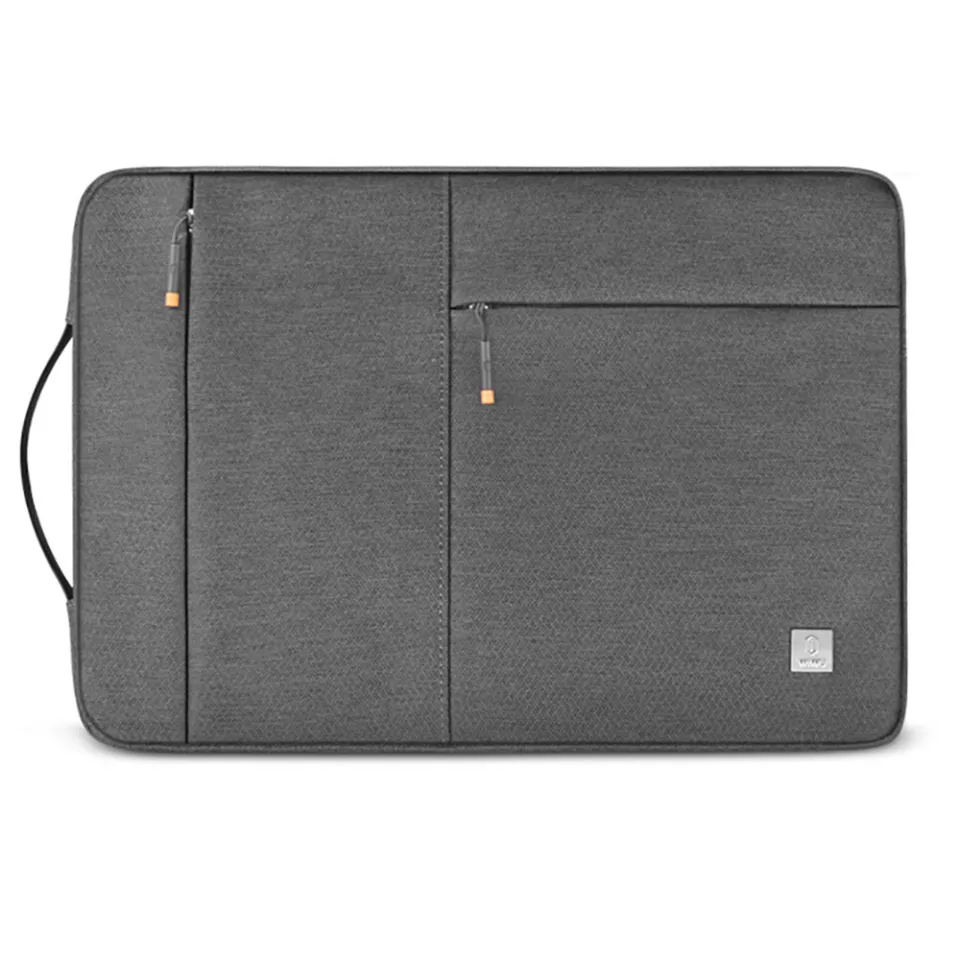 WIWU Laptop Sleeve Bag Compatible with MacBook Air/Pro 13 inch/2024 MacBook  Pro M4 Waterproof Multifunctional Briefcase Bag(Space Gray)