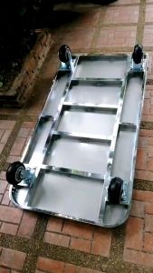 รถเข็น รถเข็นของสแตนเลส พับได้ รถเข็นของ 4ล้อ รถเข็นของ รถเข็นของหนัก รถเข็นของพับได้ แข็งแรง ทนทาน รับน้ำหนักได้ถึง 600kg. ขนาด 65x120x88 cm. รถเข็นสแตนเลส รถเข็นสแตนเลส 4 ล้อ - Lazada