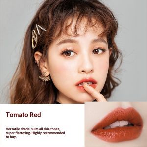 GUERBEIS ลิปสติกเพชรสีดำสามสีไม่จางหายไม่มีคราบบนถ้วยความชุ่มชื้นและบำรุงลิปสติกกันน้ำ