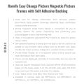 Homlly Easy Change Magnetic Picture Frames with Self Adhesive Backing. 