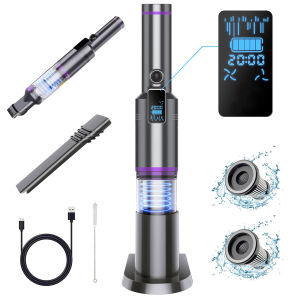 เครื่องดูดฝุ่นไร้สาย MC รุ่น H2 | หน้าจอ LED แสดงสถานะแบตเตอรี่ แรงดูด13000PA พร้อมฟิวเตอร์และฐานตั้งเก็บ [รับประกัน 1 ปี]