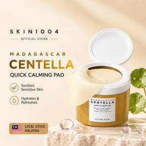 Skin1004 Madagascar Centella Quick Calming Pad 70 Pads Centella Asiatica Soothing Toner Pads Hydrate & Refreshing Facial Cotton Pads Calm Red Irritated Sensitive Skin Daily Quick Skin‑Calming Exfoliating Pads