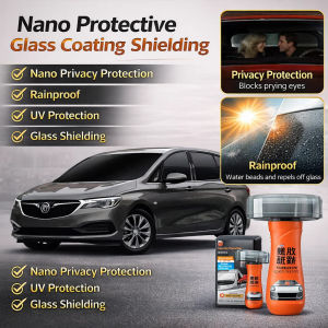 ✨🚗 Glass Protectant & All Vehicle Plastics Coating Anti-Scratch Durable Shield Wiper Before/After Effect Restores & Polishes GK-Nano Protective Coating