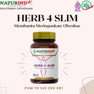 Herb-4-Slim Obat Diet Pelangsing Badan Mengatasi Obesitas Naturindo