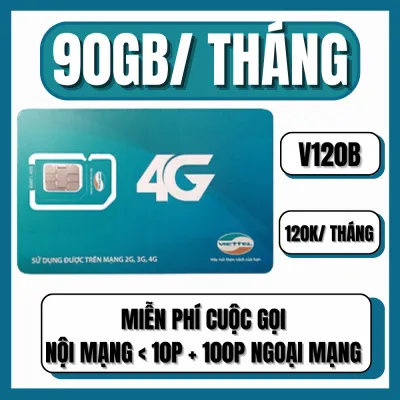 VUA SIM Viettel 4G Đăng kí các gói Gọi miễn phí cuộc gọi Nội mạng Viettel và Miễn phí 30 phút gọi Ngoại mạng| V90B V120B V150B . FREESHIP - CHƯA KÍCH HOẠT.