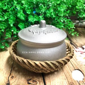 Nồi Cơm Niêu- Gang Dày Nhiều Size (Kèm Rế Nồi Tre). Niêu nấu cơm siêu ngon nhỏ gon dùng cho Nhà hàng quán ăn gia đình