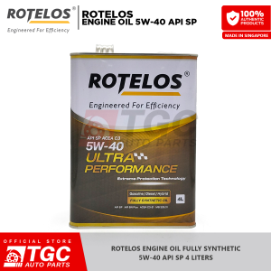 ROTELOS ENGINE OIL FULLY SYNTHETIC 5W-40 API SP ACEA C3 ULTRA PERFORMANCE FOR GASOLINE & DIESEL (4 LITERS) - 1PC