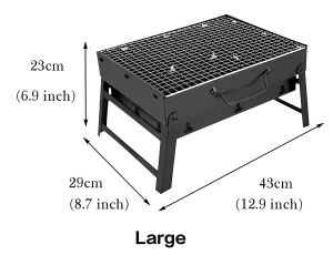 [SG INSTOCK] BBQ Grill Stainless Steel outdoor Charcoal Barbecue Camping durable non-stick rack