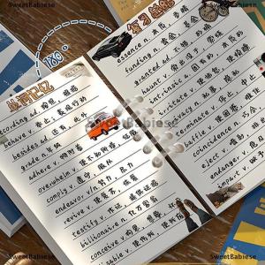 [COD] SweetBabiese สมุดโน้ต A7ใบหลวม80แผ่นสมุดเรียงแบบอเมริกันเครื่องเขียนเกาหลีเครื่องใช้สำนักงาน