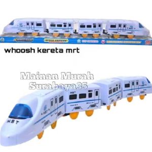 Mainan Kereta HST Tanpa Rell Bisa Berjalan Sendiri 0021BO Mainan Anak Power Train High Speed Trains | Mainan Edukasi Anak Kereta Api Cepat Ukuran Sedang Tanpa Suara Dan Lampu Murah Bahan Berkualitas Pakai Baterai AA2