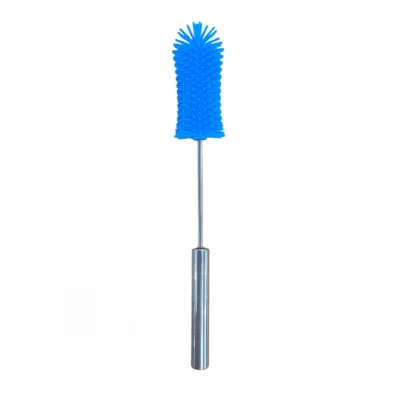 Stainless Steel Bottle Brush Press Type Rotating Bottle Brush Long Handle Bottle Scrubber Durable Narrow Neck Cleaning Tool