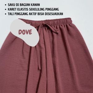 Celana Kulot Crinkle Airflow Highwaist Wanita Loose Cullote Pant Jumbo