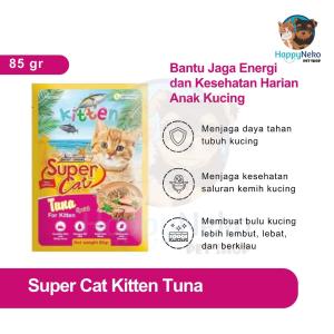SUPER CAT TUNA SPECIAL 85 GR - MAKANAN ANAK KUCING - WET FOOD FOR KITTEN