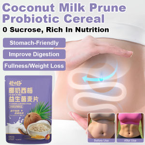 🔥 Super Low Price🔥Bag Light Oatmeal Breakfast Light Probiotics Coconut Milk Prune Oatmeal Coconut Milk Plum Probiotic Cereal Breakfast Oatmeal Whole Grain Light Food High Fiber Healthy Snacks For Weight Management Probiotic Cereal Coconut Milk Oatmeal
