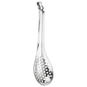 Stainless Steel Caviar Colander Kitchen Spoon with Hole Cuisine Caviar Spoon Spherification Spoon Cooking Spoon Tools