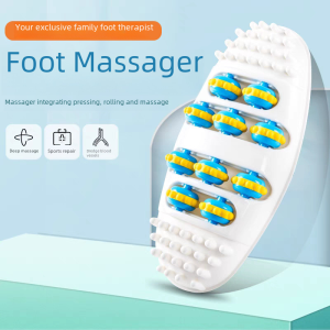 UMI Urut Kaki Kayu Orang Tua Foot Massage Elliptical Foot Bottom Glue Roller Health Massage Roller Plantar Acupoint Massager