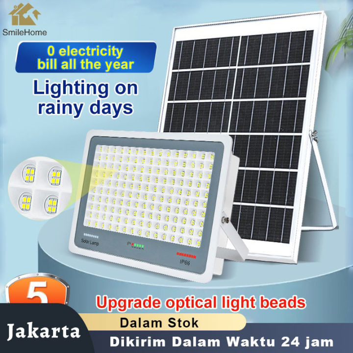 200W LED Solar LED Flood Light With Outdoor Solar Panel And Remote ...