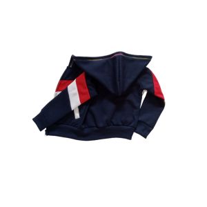 Jaket Anak Hoodie Zipper Anak Laki-Laki Kombinasi Warna Umur 1-14 Tahun