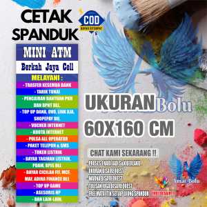 Cetak Spanduk Cetak Banner MINI ATM BERKAH CELL Costom Desain