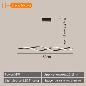 RNG-Lighting  Tricolor Modern Chandelier Bar Lights Counter Dining Light Minimalist Pendant Light