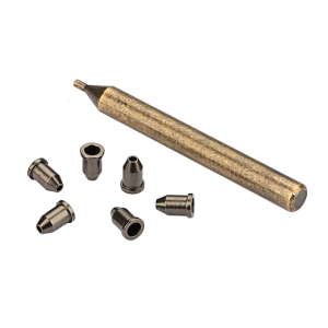 ตัวใส่สายกีตาร์ตัวยึดสายกีตาร์เครื่องมือผ่านตัวเครื่องปลอกเครื่องมือทาสีด้วยปลอกโลหะเชือก