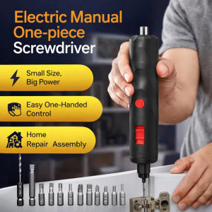 Mini Screwdriver Set Compact Cordless Electric High Torque 15 Piece Handheld Micro Drill Kit DIY Tool
