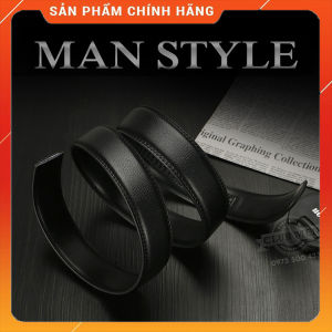 Dây thắt lưng da thật loại dùng mặt khóa tự động 3.5cm đeo nhanh chóng