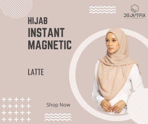 HIJAB MAGNETIC INSTANT JILBAB INSTAN MAGNET | ADJUSTABLE MAGNETIC
