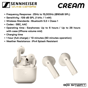 Sennheiser ACCENTUM Open True Wireless Earbuds | IPX4 | Multipoint Pairing - OTW1