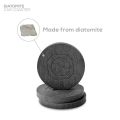 Trapo Diatomite Cup Coaster Antibacterial Surface Fits Into Most Car Cupholder. 