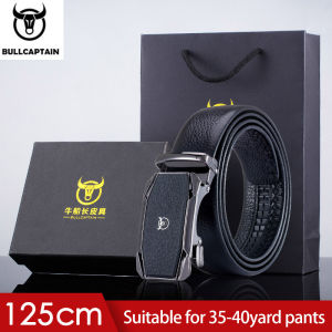 BULLCAPTAIN Da lớp đầu tiên Thắt lưng tự động Thắt lưng da nam Thắt lưng da nam Doanh nhân Thắt lưng giản dị Băng đô2026