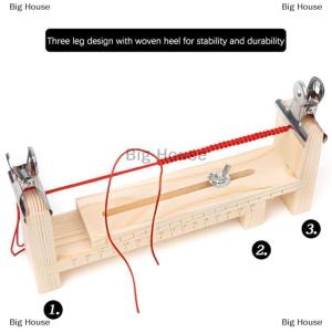 [COD] Big House อุปกรณ์ถักเชือกแบบสร้างสรรค์ใช้งานได้จริงชั้นวางเชือกถักด้วยมือสำหรับสร้อยกำไลเครื่องมือสำหรับยึดเชือกถักนิตติ้งแบบ DIY