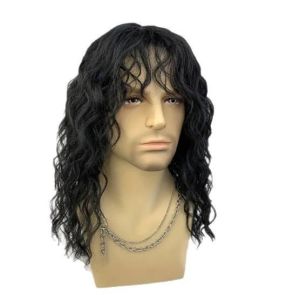 New European and American mens wig punk rock short curly hair Halloween dress up wig