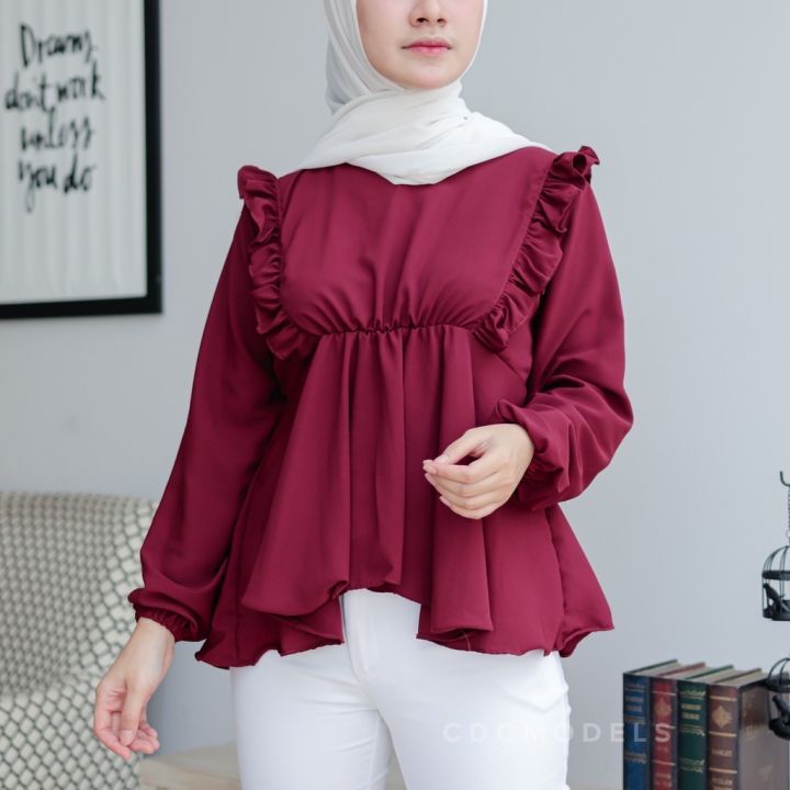 Baju ruffle sale top