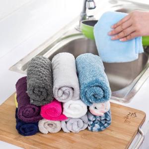 Houseeker Dish Cloth Towel Microfiber Kitchen Cleaner Wipping Rags Hanging Towel Bathroom Hand Dryer Towel Dust Cleaning