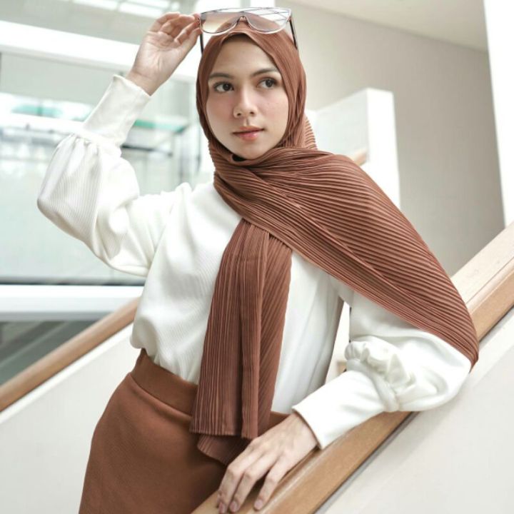 Pleated Shawl Full Plisket Pashmina Cerutty Babydoll/Pleated Shawl