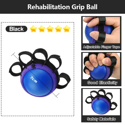 Hand Grip Ball Finger Practice Exercise Power Rehabilitation Training Gripper Fingers Strength Recovery Alat Senaman Rehabilitasi Jari
