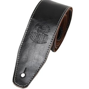 Soldier Genuine Cow Leather Cowhide Soft Durable Guitar Strap Acoustic Electric Guitar Strap Bass Strap Adjustable Guitar Belt2026