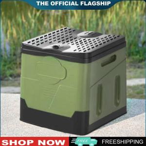 【New Arrival】 Outdoor Toilet Portable Outdoor Folding Toilet Strong Bearing Capacity Reusable Trash Can for Tour Emergency Self-driving Travel