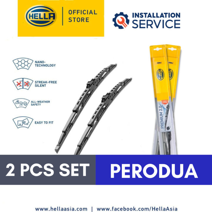 Hella Premium Wiper Set For Perodua Alza Axia Kancil Kelisa Kembara