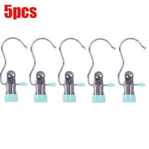 Móc Kẹp Đơn Treo Quần Áo Mũ Nón Tất Vớ Bằng Inox Bọc Nhựa PVC Chắc Chắn Tiện Ích Đa Năng