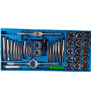 Hand tap and die set Alat Snai dan Tap Ulir Baut Senai Die Senei hand tap set kunci pas set Pro Mati 8Pcs 12Pcs 20Pcs 40Pcs Baut Mur Peralatan Tangan Logam Paduan